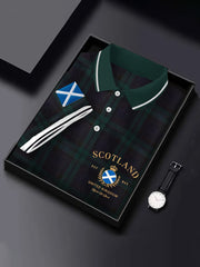 Men's Scotland Flag Printed Short Sleeve Top