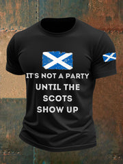 Men's Scotland United Kingdom Imitation Cotton Short-Sleeved Printed T-shirt