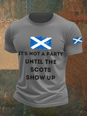 Men's Scotland United Kingdom Imitation Cotton Short-Sleeved Printed T-shirt