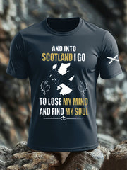 Men's Scotland United Kingdom Imitation Cotton Short-Sleeved Printed T-shirt