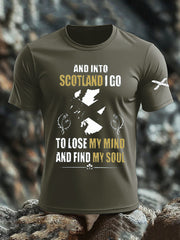 Men's Scotland United Kingdom Imitation Cotton Short-Sleeved Printed T-shirt