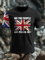 Men's UK Flag Patriot Printed T-Shirt