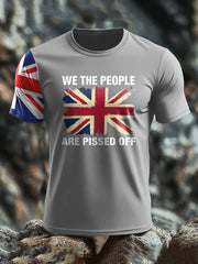 Men's UK Flag Patriot Printed T-Shirt