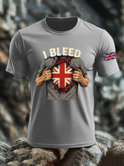 Men's British imitation cotton short-sleeved T-shirt