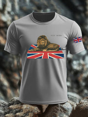 Men's British mitation cotton short-sleeved T-shirt