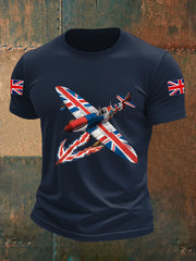 Men's Union Jack Fighter Short-sleeved T-shirt