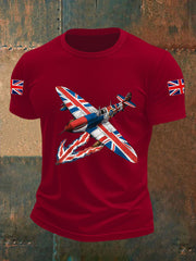 Men's Union Jack Fighter Short-sleeved T-shirt