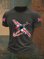 Men's Union Jack Fighter Short-sleeved T-shirt