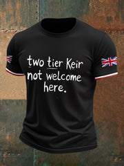 Men's UK Flag Immigration Printed T-shirt