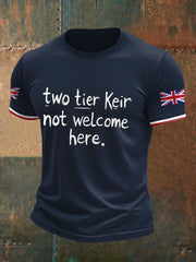 Men's UK Flag Immigration Printed T-shirt