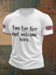 Men's UK Flag Immigration Printed T-shirt