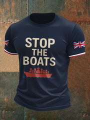 Men's UK Flag Immigration Printed T-shirt