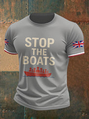 Men's UK Flag Immigration Printed T-shirt