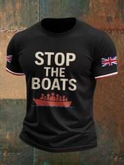 Men's UK Flag Immigration Printed T-shirt