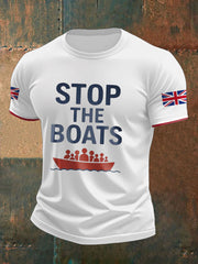 Men's UK Flag Immigration Printed T-shirt