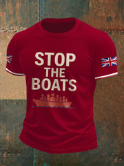 Men's UK Flag Immigration Printed T-shirt