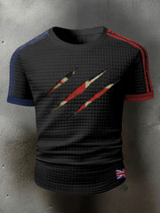 Men's UK Flag Printed Casual Tops