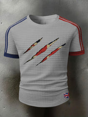 Men's UK Flag Printed Casual Tops
