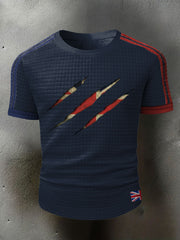 Men's UK Flag Printed Casual Tops