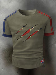 Men's UK Flag Printed Casual Tops