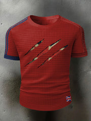 Men's UK Flag Printed Casual Tops