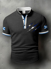 Men's Scotland Flag Proud The Brave Printed Casual Tops