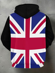 Men's UK Flag Print Casual Hoodie