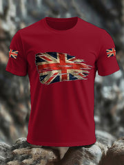 Men's UK Flag Print Casual Tee