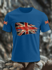 Men's UK Flag Print Casual Tee