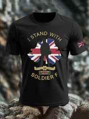 Men's British Veteran imitation cotton short-sleeved T-shirt
