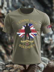 Men's British Veteran imitation cotton short-sleeved T-shirt