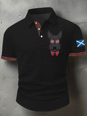 Men's Scottish Flag Scottish Terrier Short Sleeve Top