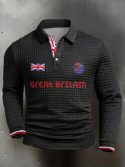 Men's UK Flag Printed Casual Tops
