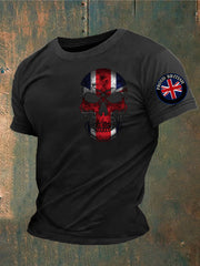 Men's Proud To Be British Skull Printed T-shirt