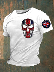 Men's Proud To Be British Skull Printed T-shirt