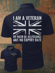 Men's UK veteran My Oath of Allrgience Has No Expiry Date Printed Casual Tops