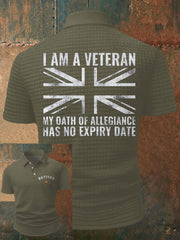 Men's UK veteran My Oath of Allrgience Has No Expiry Date Printed Casual Tops