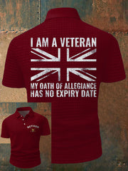 Men's UK veteran My Oath of Allrgience Has No Expiry Date Printed Casual Tops