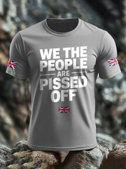 Men's UK Flag Patriotism Printed T-shirt