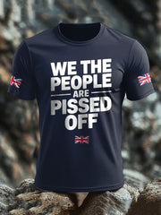 Men's UK Flag Patriotism Printed T-shirt