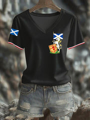 Women's Scottish Unicorn short-sleeved T-shirt