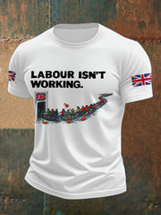 Men's UK Flag Immigration Printed T-shirt