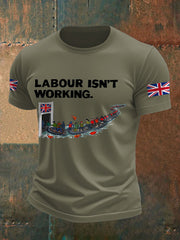 Men's UK Flag Immigration Printed T-shirt