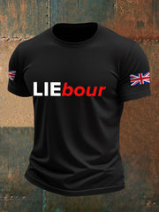 Men's UK Flag Funny Printed Casual Tops