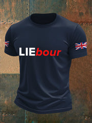 Men's UK Flag Funny Printed Casual Tops