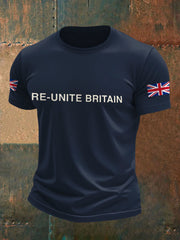 Men's UK Flag Re-Unite Britain Printed T-shirt