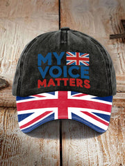 Unisex My Voice Matters UK Hat