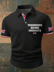 Nen's UK Flag Immigration Printed Casual Tops