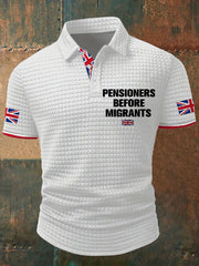Nen's UK Flag Immigration Printed Casual Tops