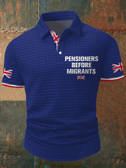 Nen's UK Flag Immigration Printed Casual Tops